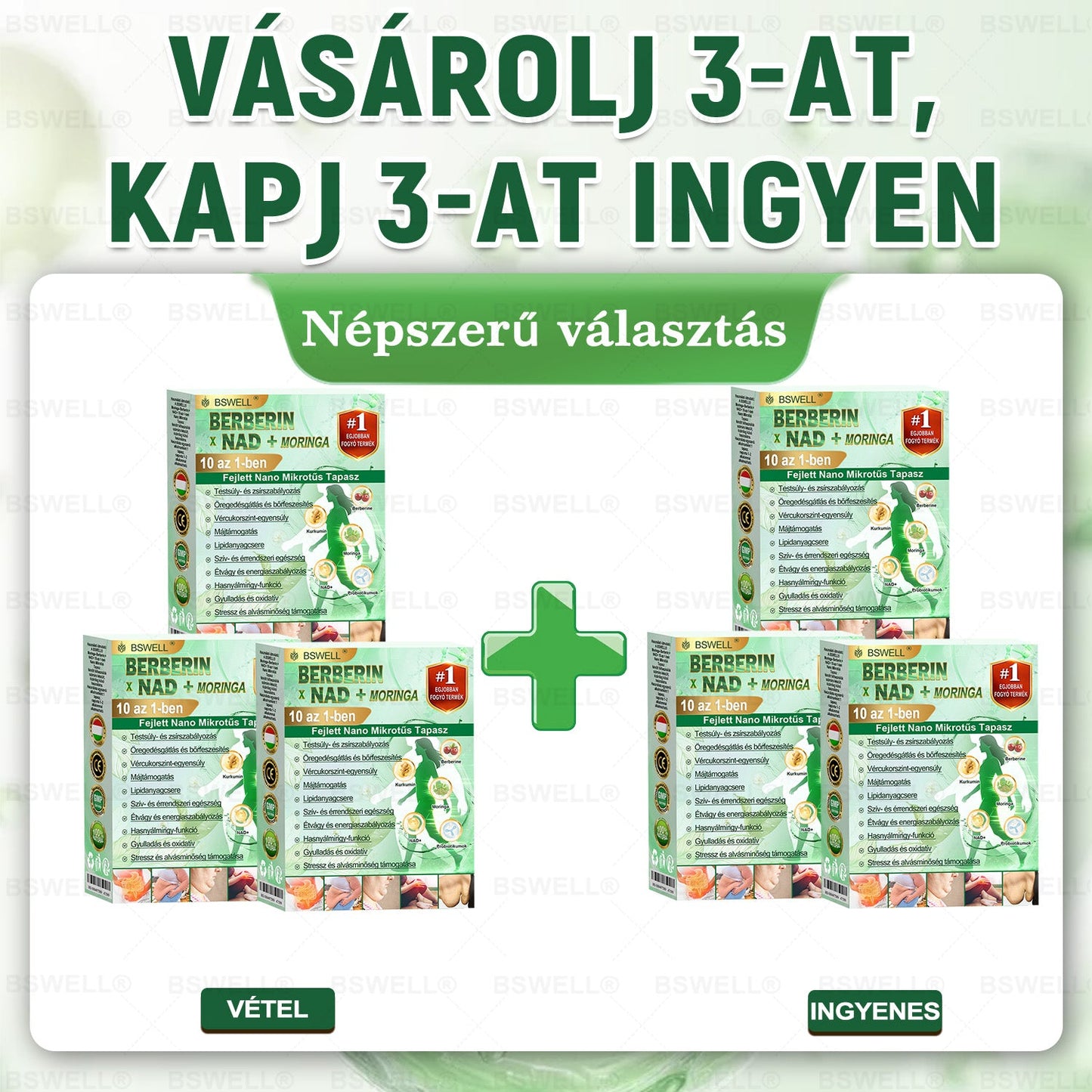 🏅BSWELL® Nano mikrotűs karcsúsító tapasz (Naponta csak egyszer, 28 nap alatt látható változások ✅ Elhízás, szív- és érrendszeri egészség, cukorbetegség, alvási apnoe, bélrendszeri egészség, ízületi problémák és még sok más támogatására)