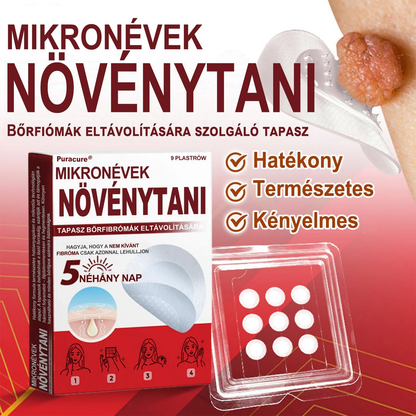 🧑‍⚕️PuraCure® Mikro-tűs botanikai bőrnövedék-eltávolító ✅✅Készült Magyarországon
