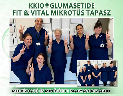 KKIO® 20 az 1-ben Glumasetide Fit & Vital mikrotűs tapasz - 7 napon belül látható változás / Alkalmas elhízás, szív- és érrendszeri egészség, cukorbetegség, alvási apnoé, bélrendszeri egészség, ízületi problémák és számos egyéb állapot esetén.