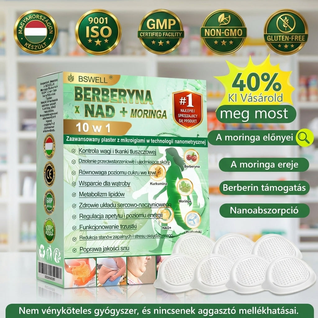 🏅BSWELL® Nano mikrotűs karcsúsító tapasz (Naponta csak egyszer, 28 nap alatt látható változások ✅ Elhízás, szív- és érrendszeri egészség, cukorbetegség, alvási apnoe, bélrendszeri egészség, ízületi problémák és még sok más támogatására)