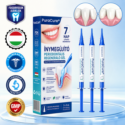 🇭🇺👨‍⚕️✅🦷 PuraCure® ÍNYMEGÚJÍTÓ – Parodontális helyreállító gél🧂