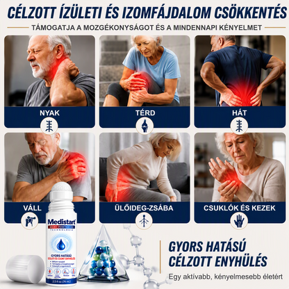 🎁 Már csak 5 darab maradt! Szerezzen most extra 50% kedvezményt, és támogassa ízületei mindennapi komfortját a Medistart® mikrotűs Roll-Onnal! 🦴✨