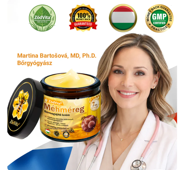 👩‍🔬🐝ZödVita® Méhméreg Bőr Helyreállító Krém 🔥 Magyar fejlesztés, magyarországi gyártás és szállítás