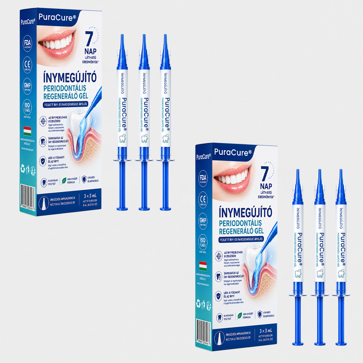 🇭🇺👨‍⚕️✅🦷 PuraCure® ÍNYMEGÚJÍTÓ – Parodontális helyreállító gél🧂