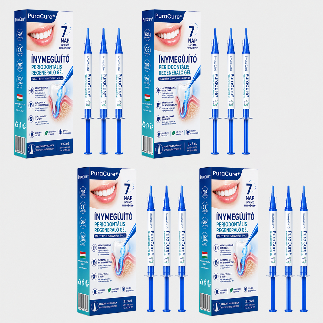 🇭🇺👨‍⚕️✅🦷 PuraCure® ÍNYMEGÚJÍTÓ – Parodontális helyreállító gél🧂