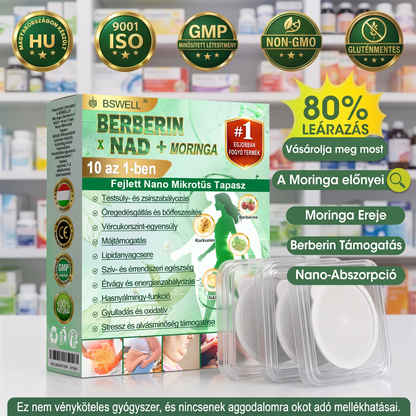 🧑‍⚕️🌿BSWELL® Nano mikrotűs karcsúsító tapasz (Naponta csak egyszer, 28 nap alatt látható változások ✅ Elhízás, szív- és érrendszeri egészség, cukorbetegség, alvási apnoe, bélrendszeri egészség, ízületi problémák és még sok más támogatására)